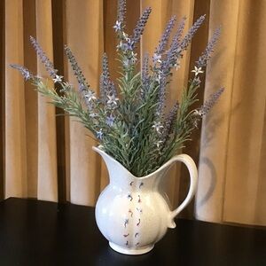 Vintage Handmade Pottery Pitcher – Cottagecore Crackle Glaze – Signed ’77